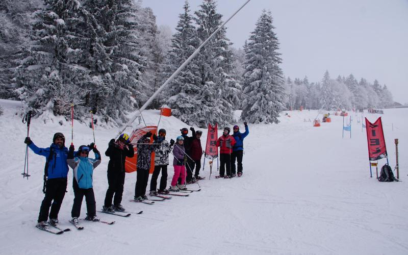 Unsere Schneetiger beim Wintersportcamp in Grünau
